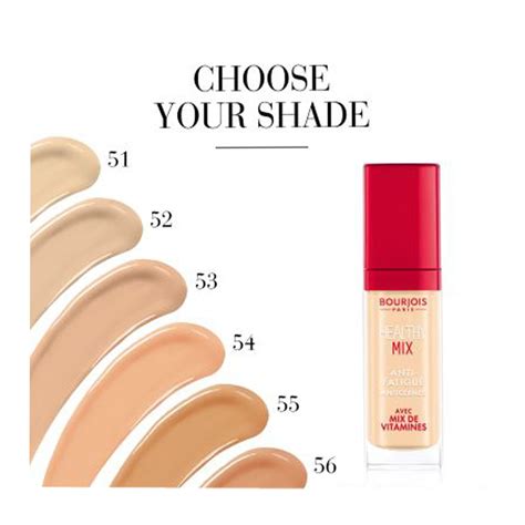 bourjois healthy mix foundation shades